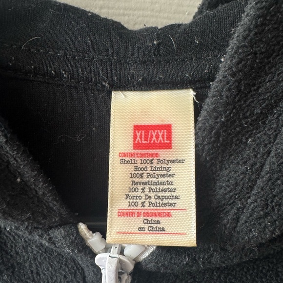 Black Skeleton Onesie Pajamas/Costume Adult XL - Picture 3 of 3